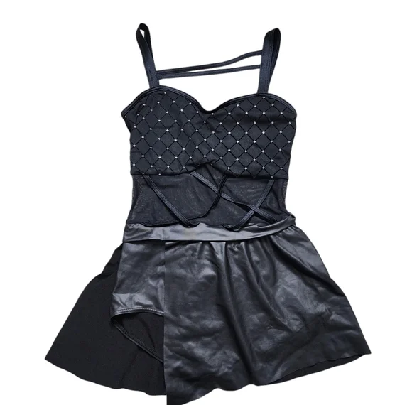 Weissman Elite The Last Goodbye Black Dance Costume Size SA Style # 15582 - Picture 4 of 7